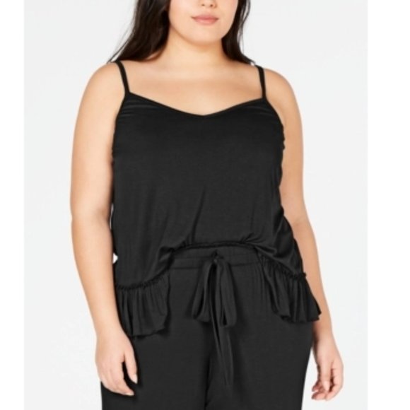 INC International Concepts Other - Inc Ultra Soft 3X Knit Ruffle Flounce Pajama Top